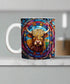 Boo Boo Highland Cow Suncatcher Artwork Ceramic Mug